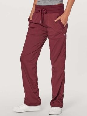 Lululemon Dance Studio Pants III,Wine Berry,8